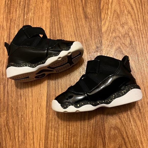 Jordan Other - Nike‎ Air Jordan Jumpman Shoes Kids Size 6C Black Gold Toddler Sneakers 2023
